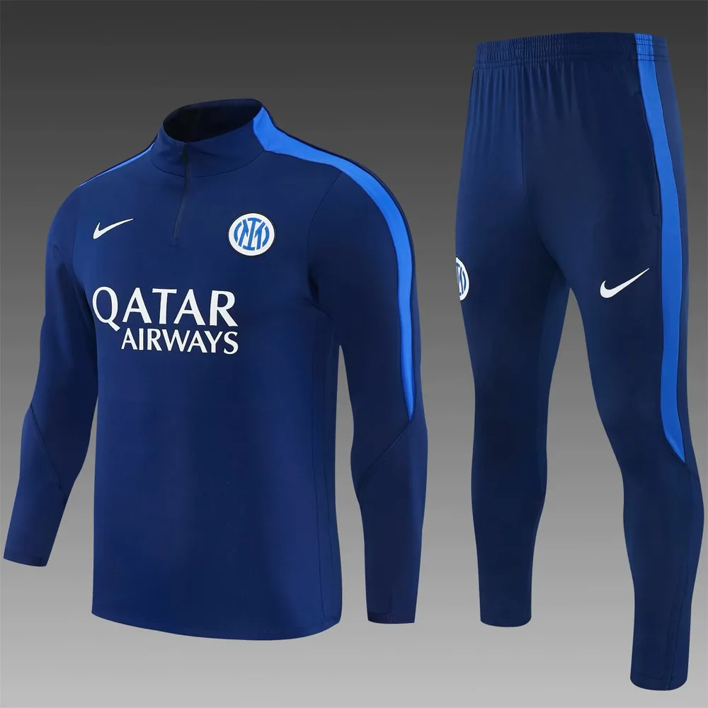 2026/2027 Inter Milan Chándal de Entrenamiento Media Cremallera Azul Real Camiseta de Fútbol   — main view