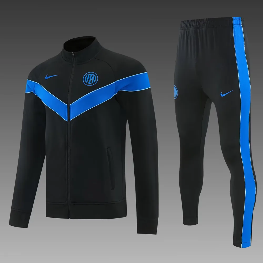 2026/2027 Inter Milan Full Zip Training Suite Black Football Jersey   — main view