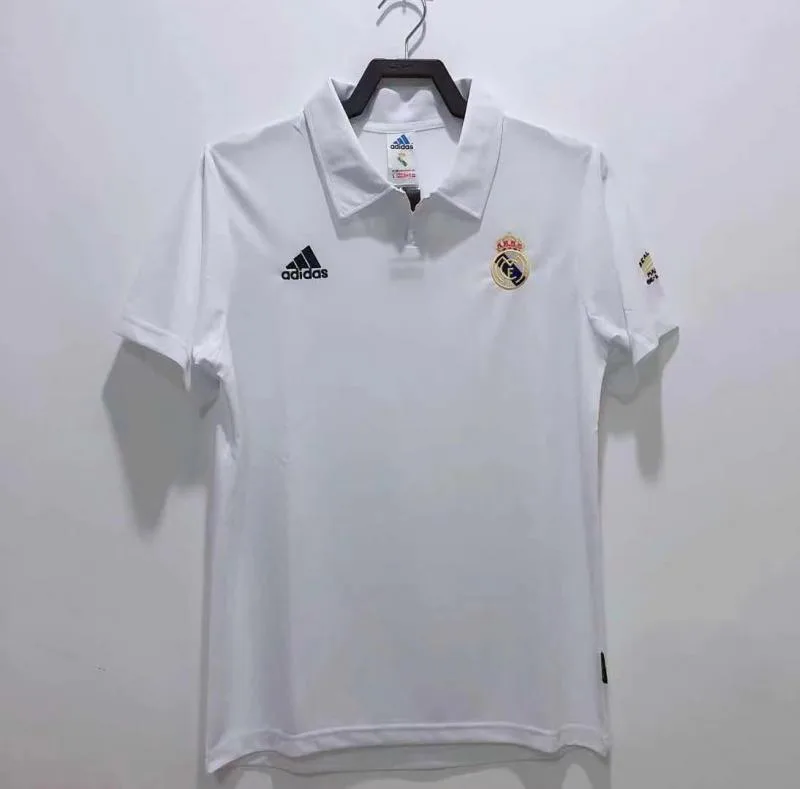Camisa de Futebol Real Madrid Casa Edição Champions League Retrô 2002/2003 - — main view