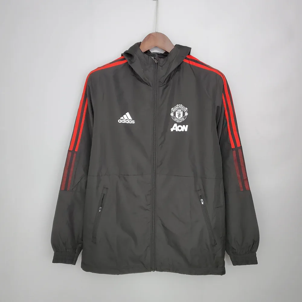 Chaqueta cortavientos del Manchester United 2021/2022 negra — main view