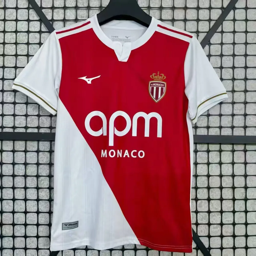 2025/2026 AS Monaco Heim Fußballtrikot AAA fan-gradät — main view