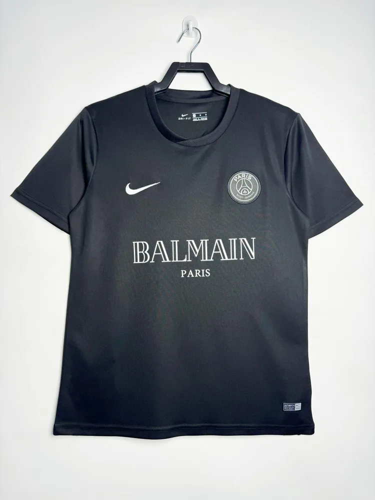 2020 Retro Psg Paris Saint-Germain Cuarta Ropa de Entrenamiento Negra Camiseta de Fútbol  — main view