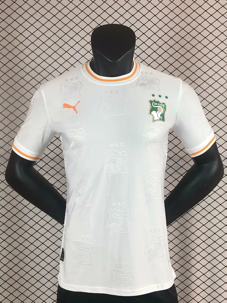 2025/2026 Spielerversion Elfenbeinküste Nationalmannschaft Auswärtsfußballtrikot  — main view