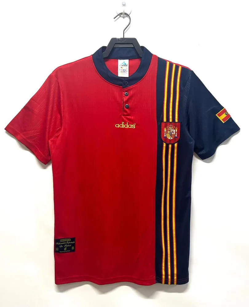 1996 Rétro Espagne Domicile Maillot de Football — main view