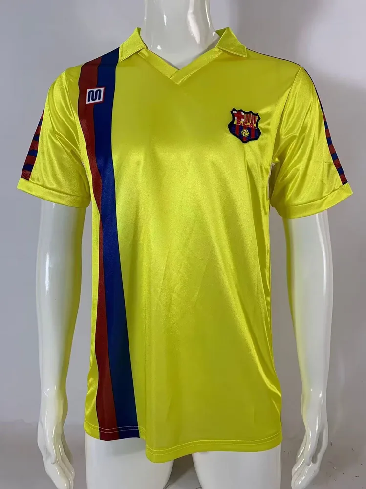 1982/1984 رجعي برشلونة قميص خارج الأرض جودة تايلاندية — main view