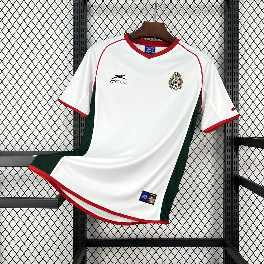 2002 Retro Mexiko National Auswärtstrikot AAA Fan-Qualität — main view