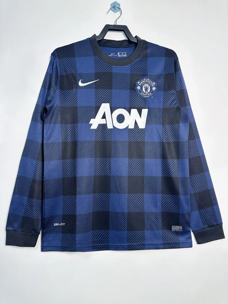 2013/2014 Retro Long Sleeve Manchester United Away Football Shirt  — main view
