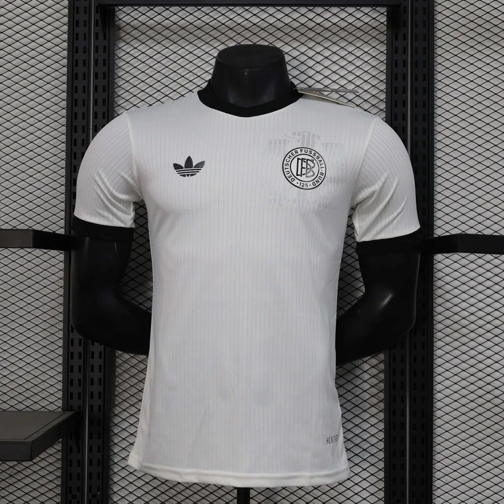 Camisa de Futebol Branca Edição 125 Anos Versão Jogador Alemanha 2025 AAA qualidade fã — main view