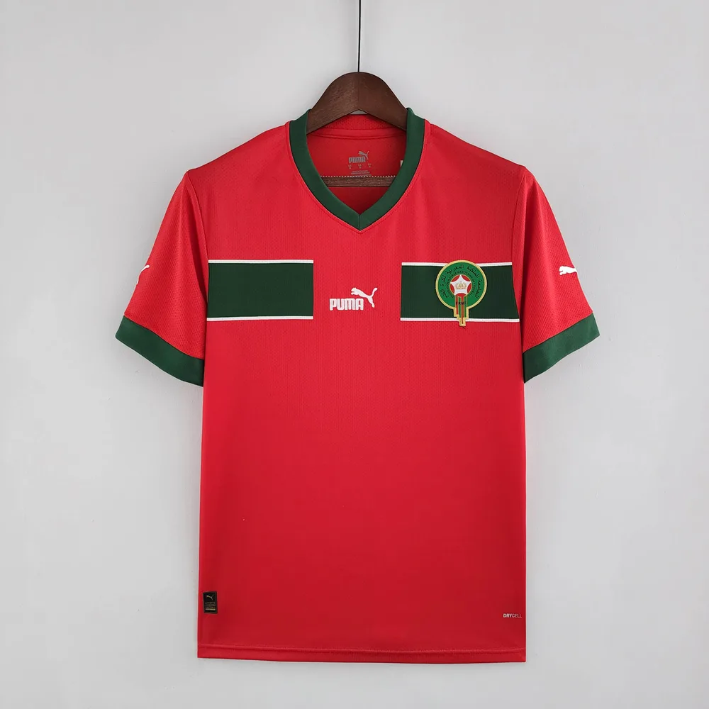 2022 FIFA Weltmeisterschaft Marokko Nationalmannschaft Heimtrikot — main view
