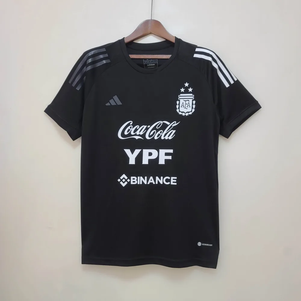 2022 Argentina National Team Training Suit Black Jersey — main view