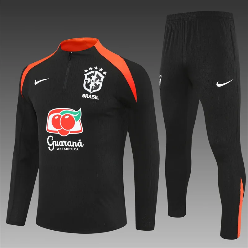 2026 Brazil Survêtement mi-long maillot de foot AAA qualité fan ensemble — main view