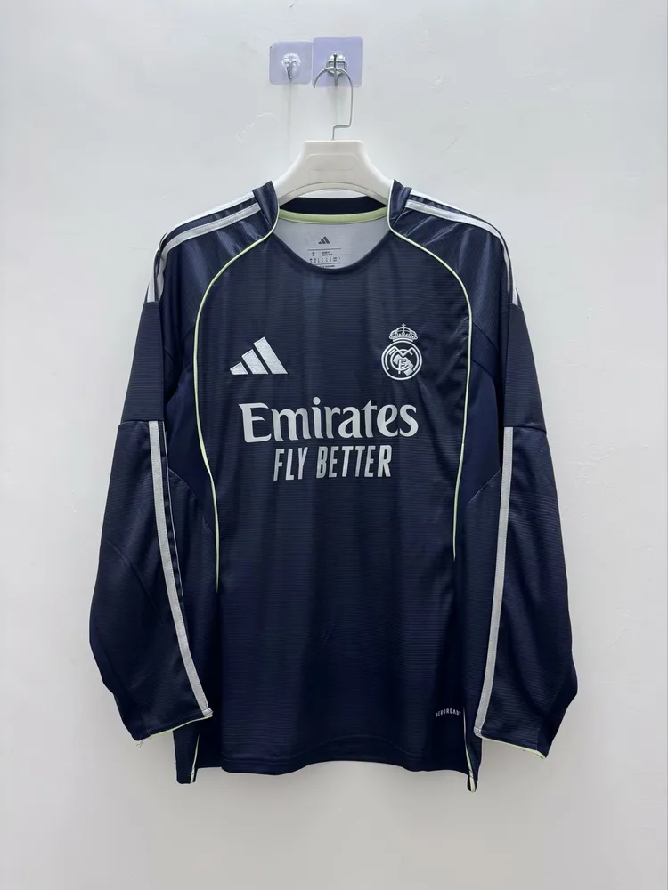 2025/2026 Langarm Real Madrid Auswärts Fußballtrikot  — main view
