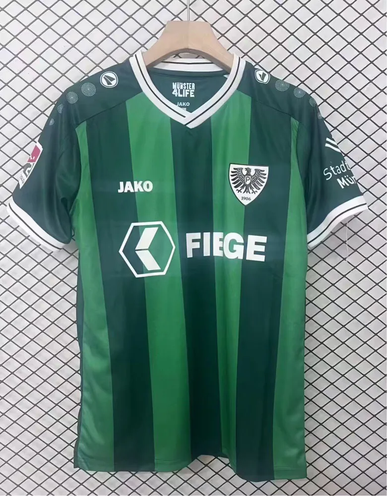2025/2026 Preußen Münster Heim Fußballtrikot AAA fan-gradät — main view
