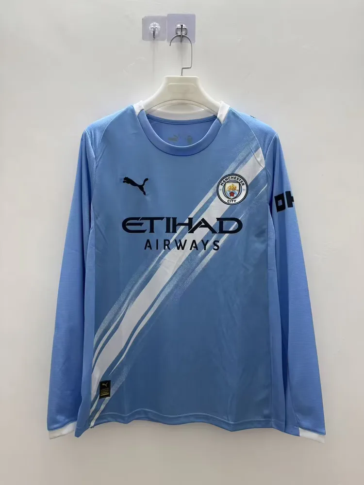 2025/2026 Langarm Manchester City Heim Fußballtrikot  — main view