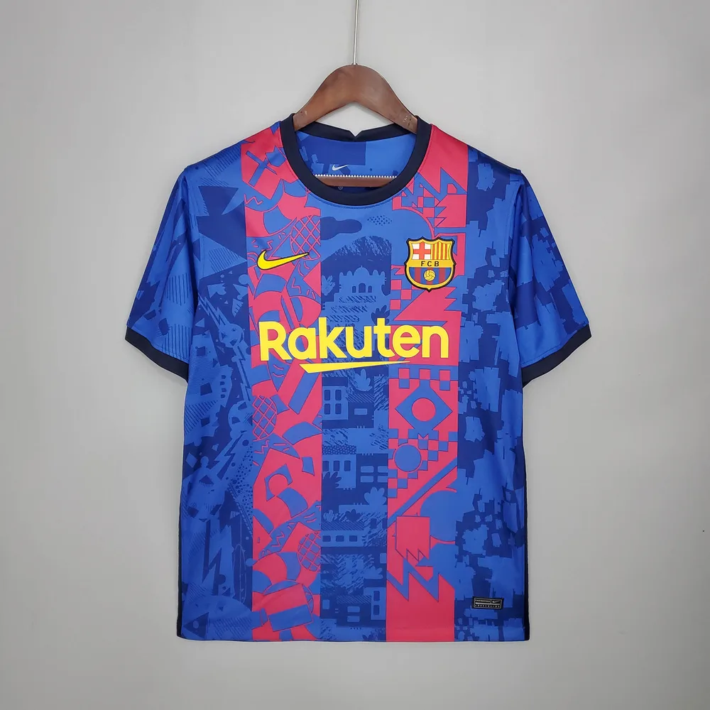 Barcelona Camiseta de Fútbol 2021/2022  Tercera Suplente — main view