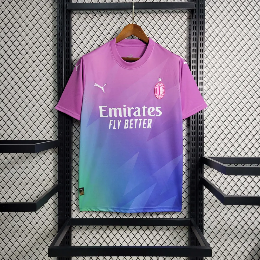 قميص كرة قدم AC Milan الثالث خارج الأرض 2023/2024 جودة تايلاندية — main view