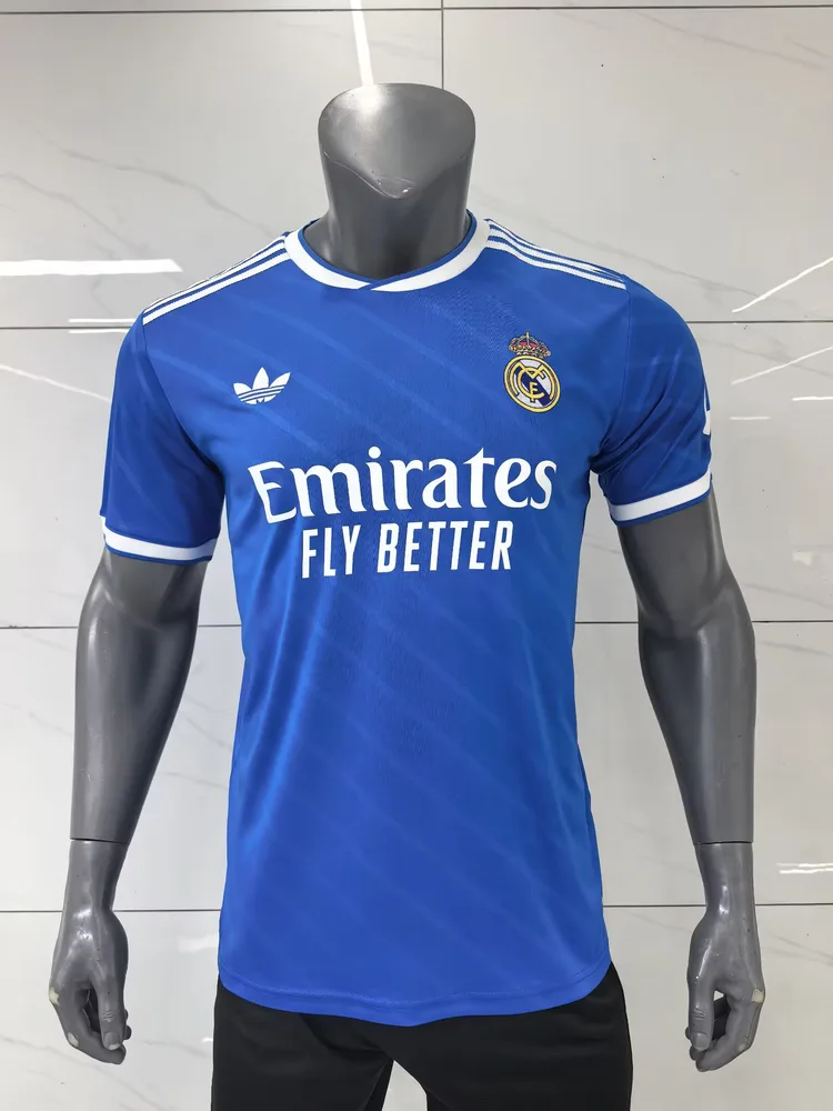 2025/2026 قميص ريال مدريد الثالث للخارج أزرق 01 نسخة اللاعب جودة تايلاندية — main view