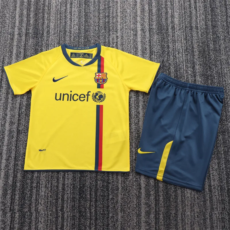 2008/2009 Rétro Barcelone Extérieur Maillot de Foot  Taille Enfant — main view