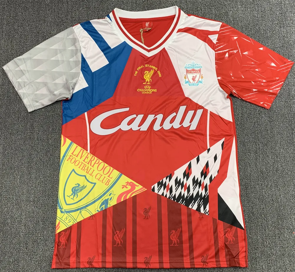 Retro Liverpool Hybrid Commemorative Edition Football Shirt  — main view