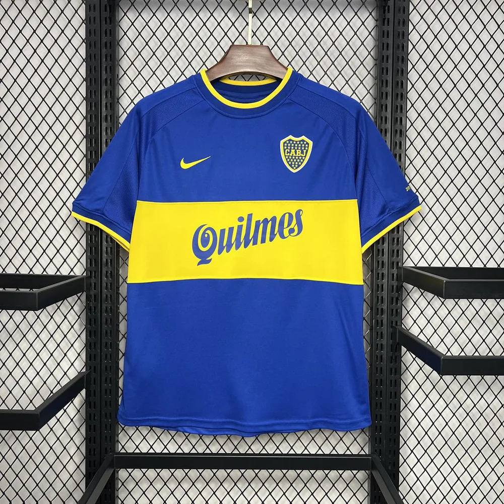 2000/2001 Retro Boca Juniors Home Football Jersey  — main view
