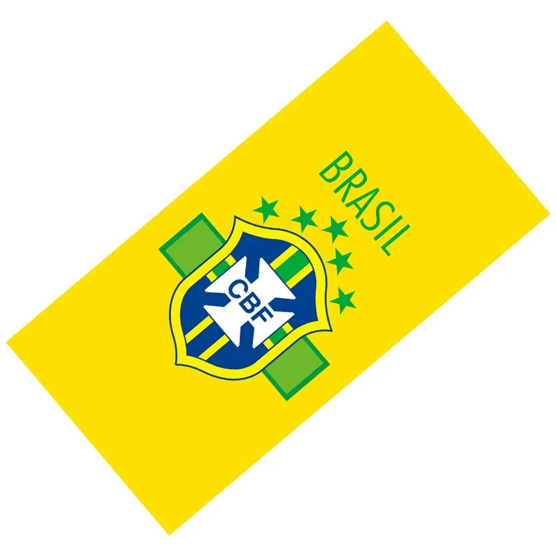 Toalla de playa de fútbol de aficionado de Brasil CBF — main view