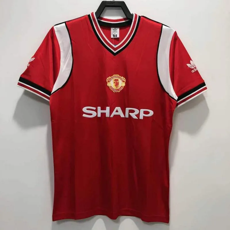 1985 Maillot Rétro Manchester United Home Football  — main view