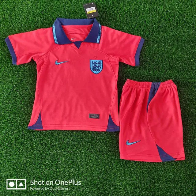 2022 FIFA World Cup England Auswärts Fußballtrikot Kindergröße — main view