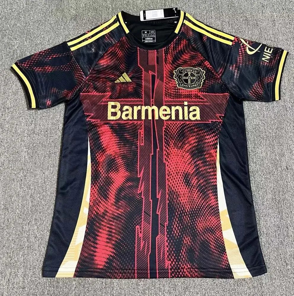 2025/2026 Leverkusen Special Edition Schwarz-Rot Fußballtrikot  — main view