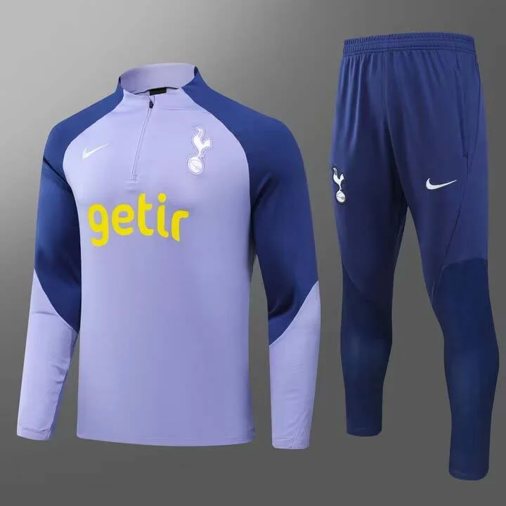 Ensemble d'entraînement demi-tirette Tottenham 2023 violet  — main view