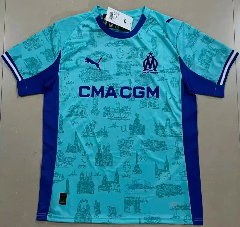 2025/2026 Olympique de Marseille Fifth Away Football Jersey  — main view