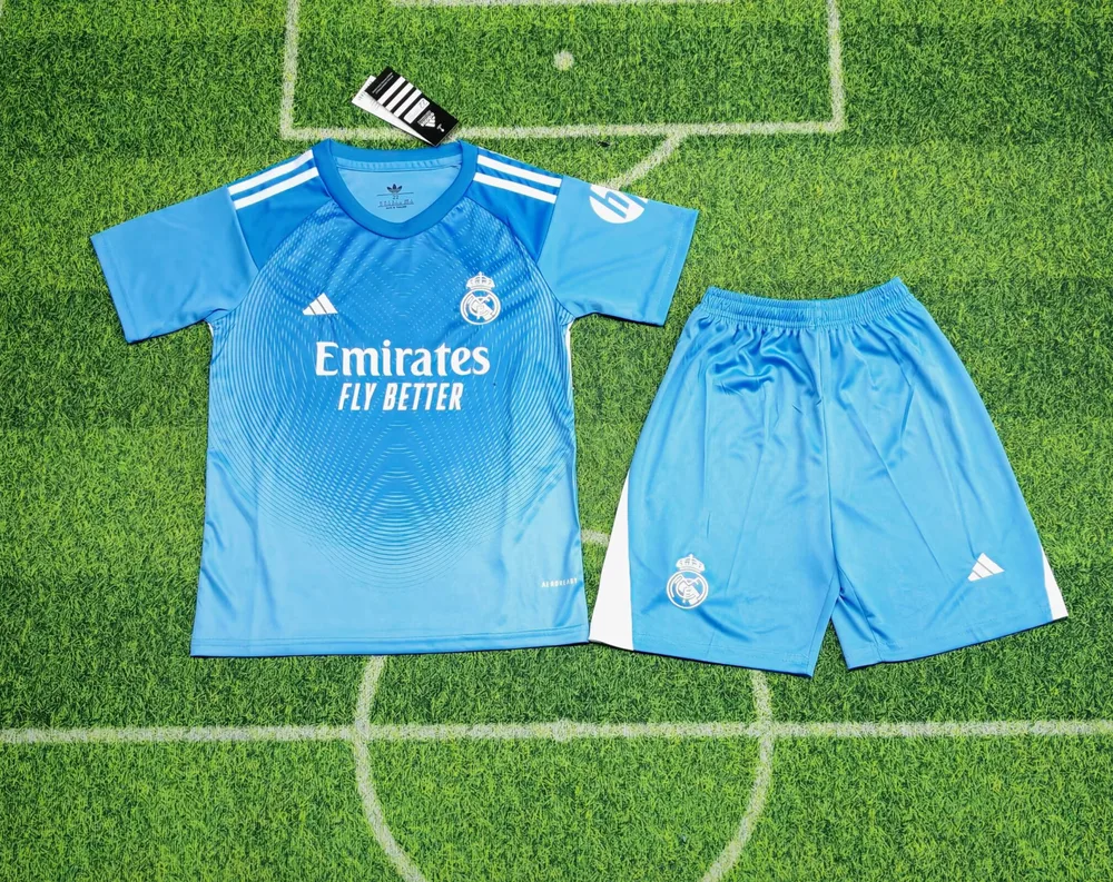 2025/2026 Real Madrid Édition Spéciale Bleu Maillot de football  Taille Enfant — main view