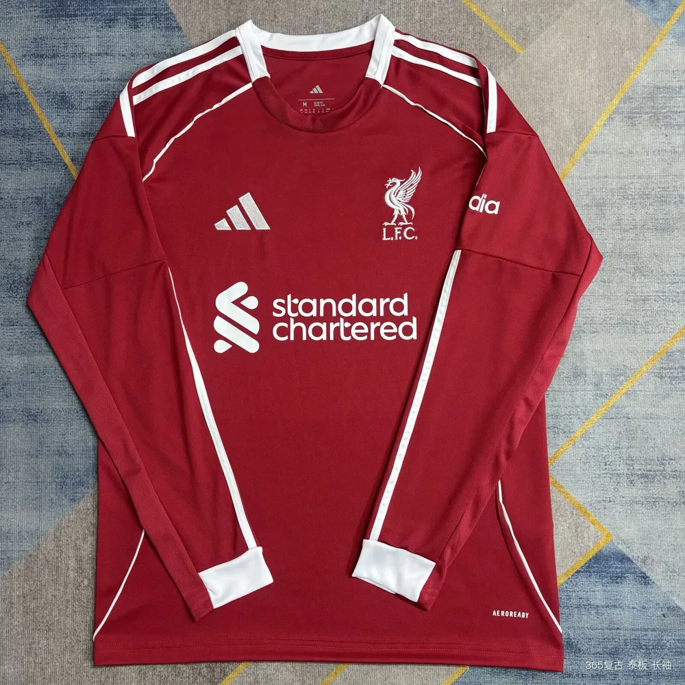 2025/2026 Langarm Liverpool Heim Fußballtrikot  — main view