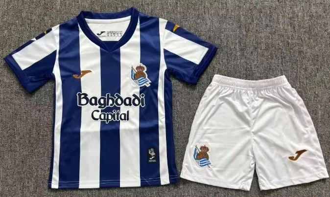 2026/2027 Real Sociedad Heim-Trikot   Kindergröße — main view