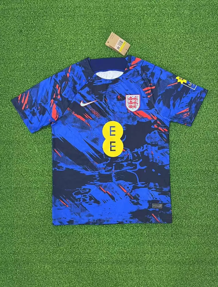 2023 Inglaterra Camisa de Futebol Treino Azul Seleção Nacional  — main view