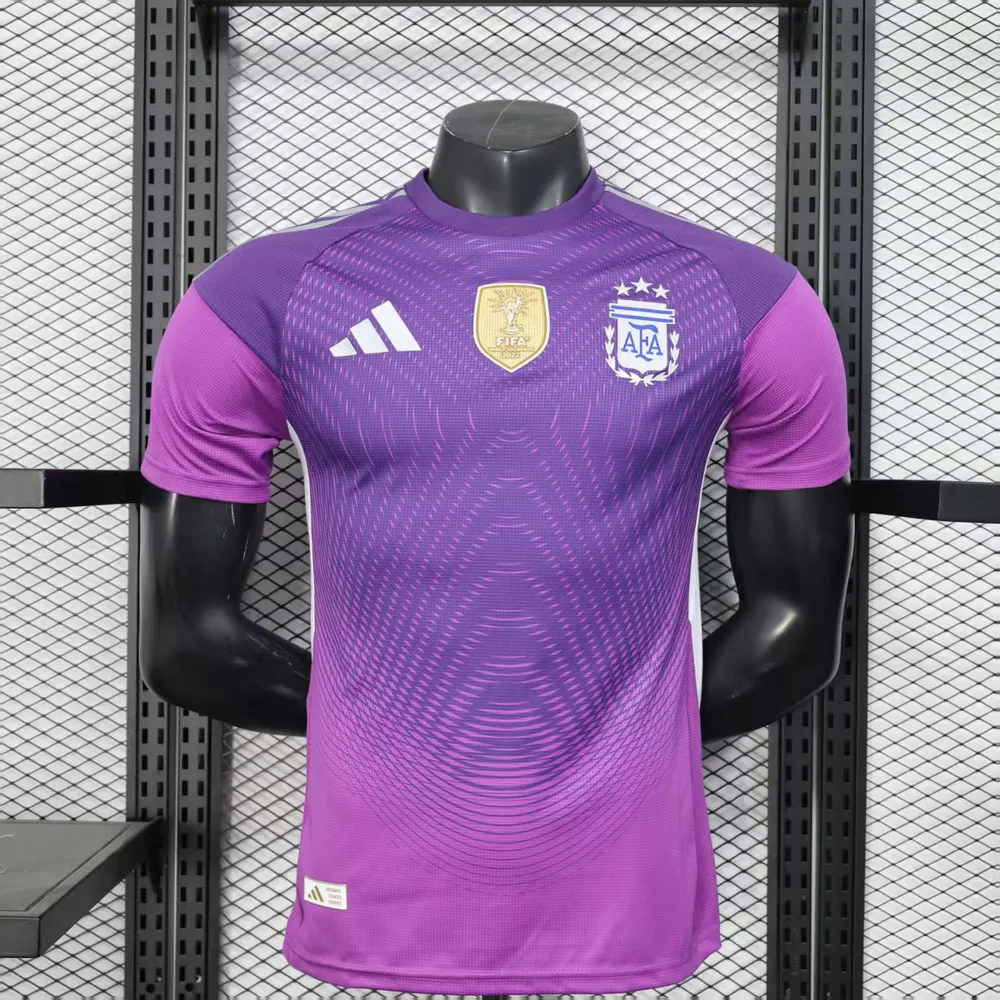 2025/2026 Player Version Argentina Goalkeeper Purple Football Jersey  — main view