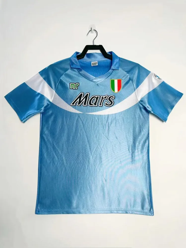 Maillot de football domicile rétro 1990/1991 Napoli  lande — main view
