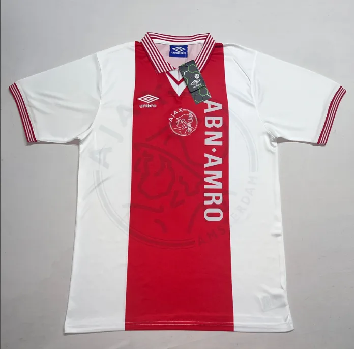 Maillot de football domicile rétro 1995-1996 Ajax  lande — main view