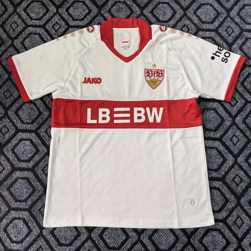 2025/2026 VfB Stuttgart Heim Fußballtrikot AAA fan-gradät — main view
