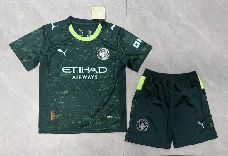 2025/2026 Manchester City Fourth Away Football Shirt  Kids Size — main view
