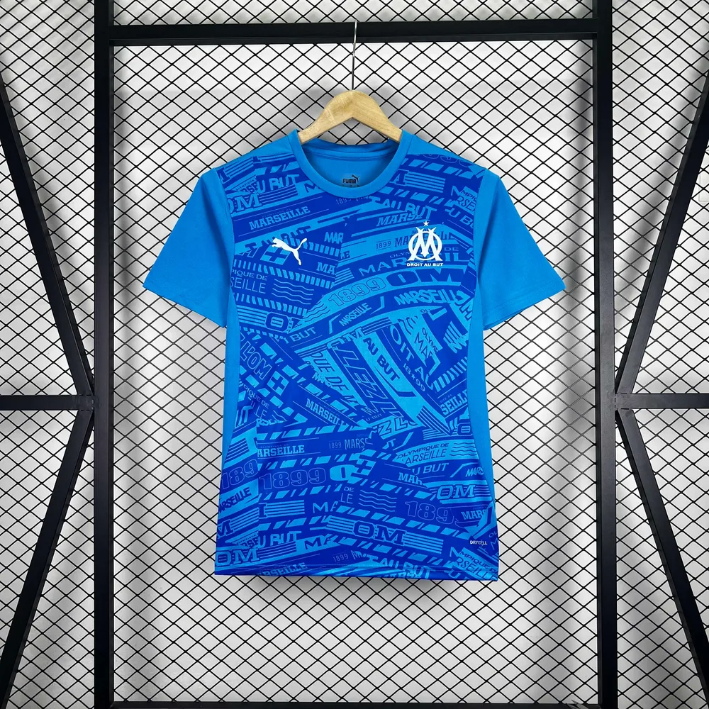 2025/2026 Olympique de Marseille Training Wear Soccer Football Jersey  — main view