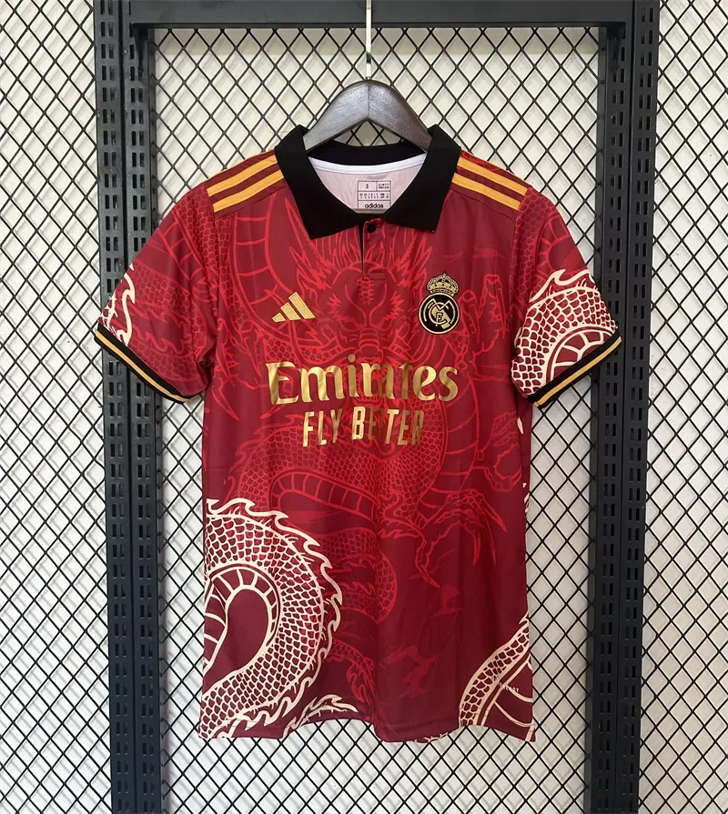 2024/2025 Real Madrid Roter Drache Sonderedition Trikot Grün  — main view