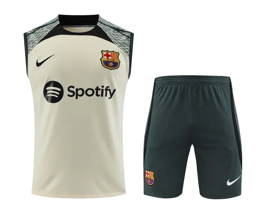 2023/2024 Barcelona Ärmellose Trainingsbekleidung Fußballtrikot  — main view