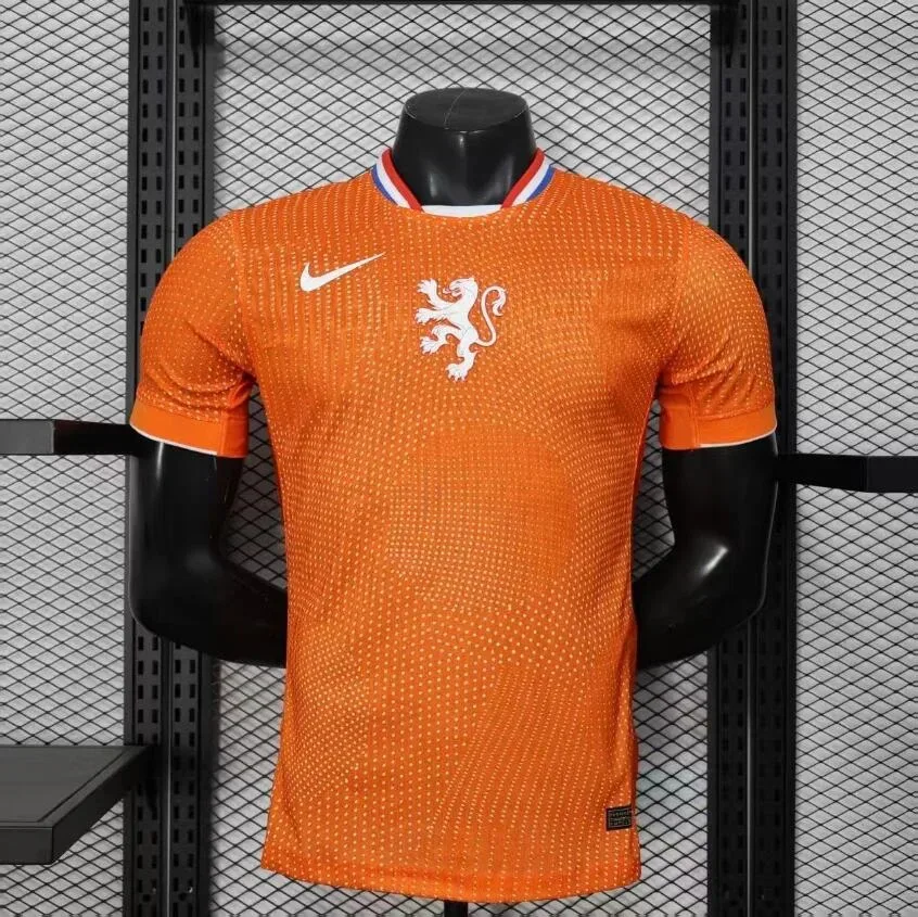 Versión Jugador Camiseta de Fútbol Local 2025 de la Selección de Países Bajos AAA calidad fan — main view