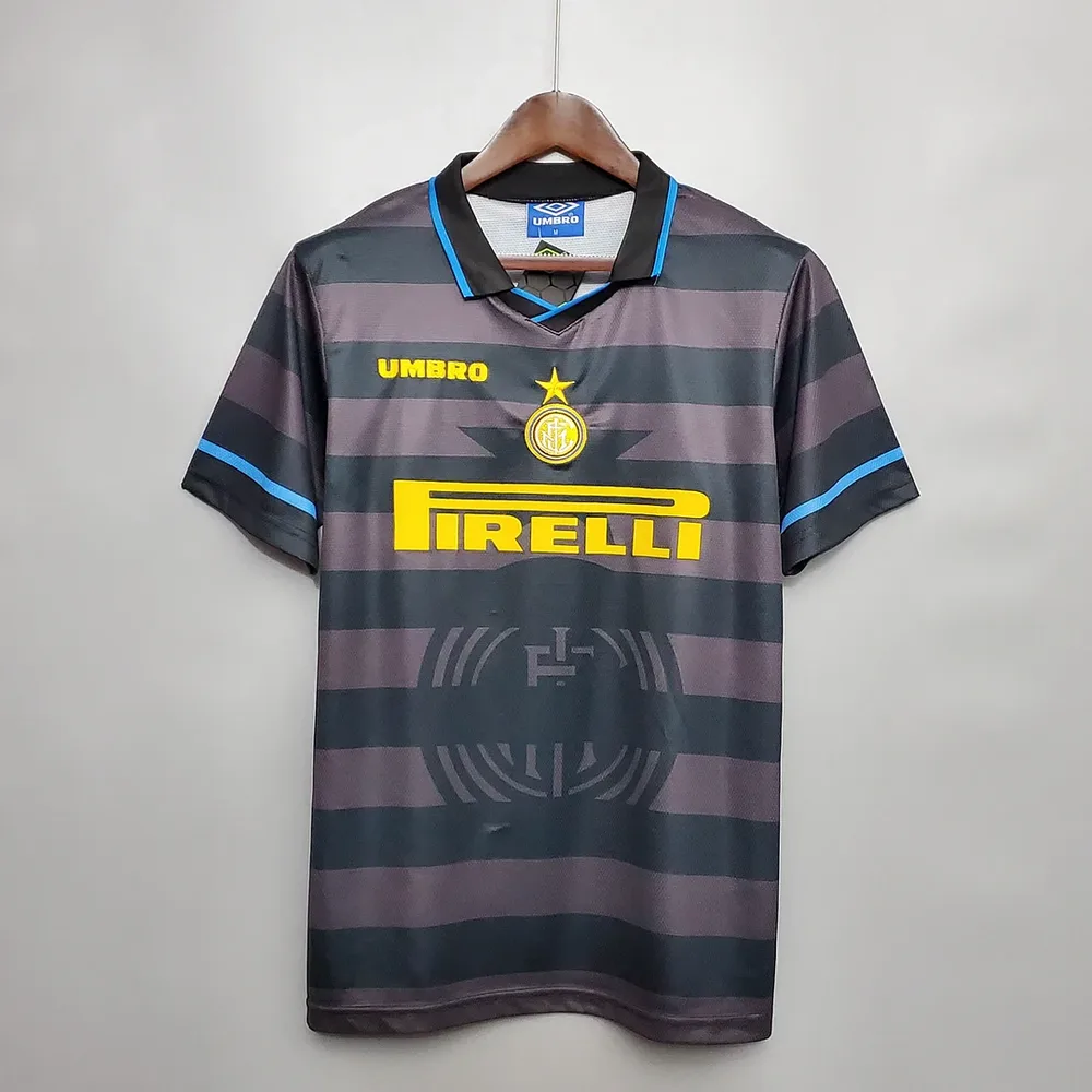 1997/1998 Retro Internazionale Mailand Auswärts Fußballtrikot AAA fan-gradät — main view