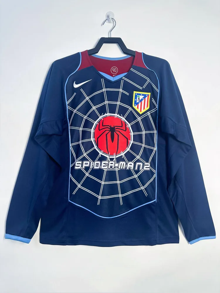 2004/2005 Retro Long sleeve Atletico Madrid Away Soccer Jersey  — main view