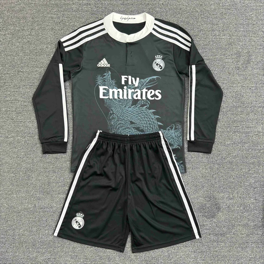 2014/2015 Retro Langarm Real Madrid Drittauswärts Fußballtrikot  Kindergröße — main view