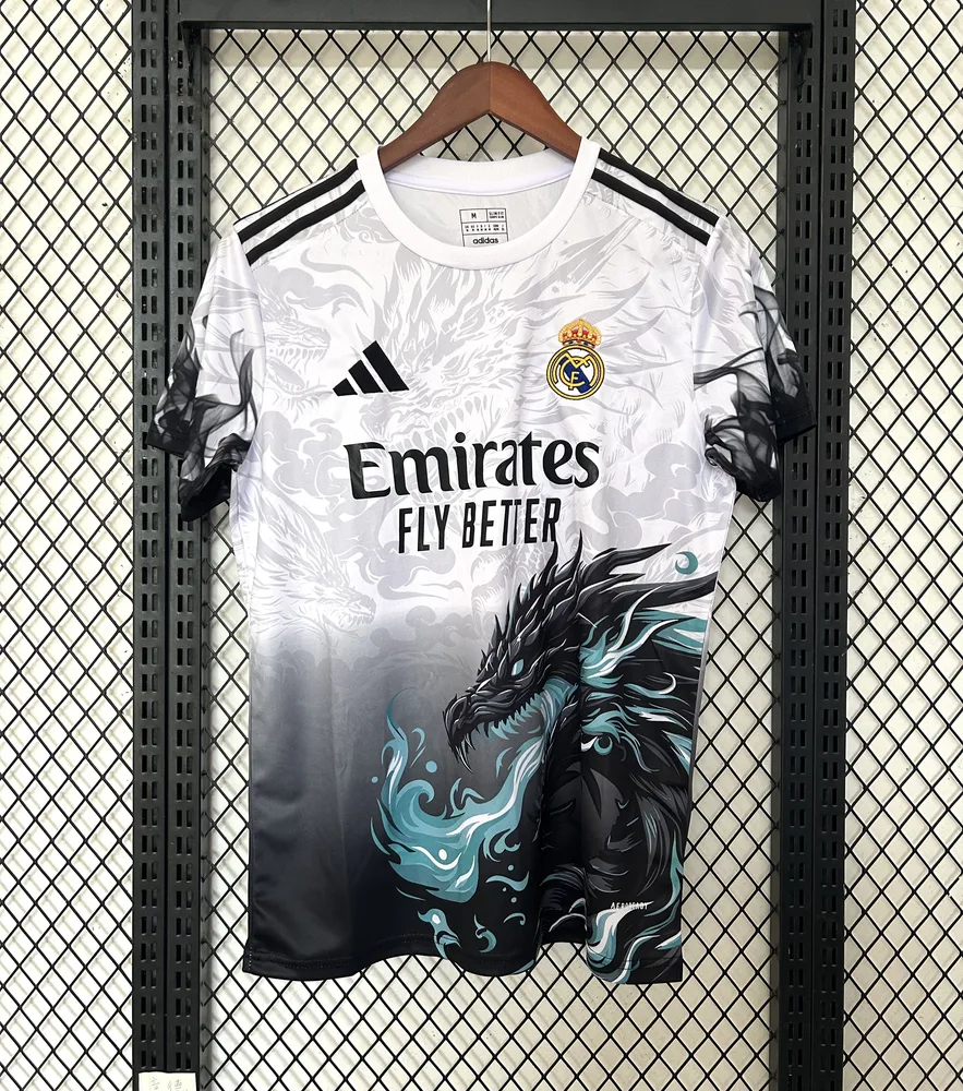 2025/2026 Real Madrid Dragon Weiß Sonderausgabe Fußballtrikot  — main view