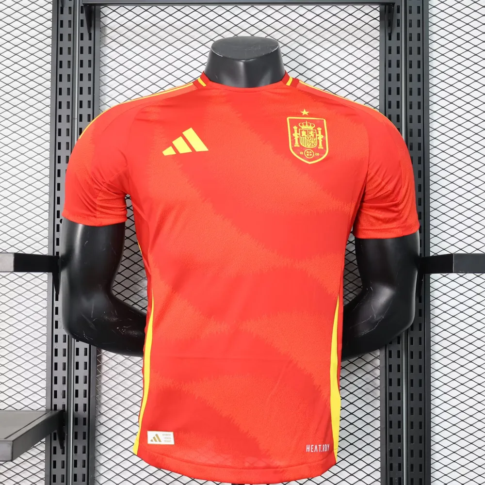 2024-2025 Spielerversion Spanien Heim-Fußballtrikot — main view