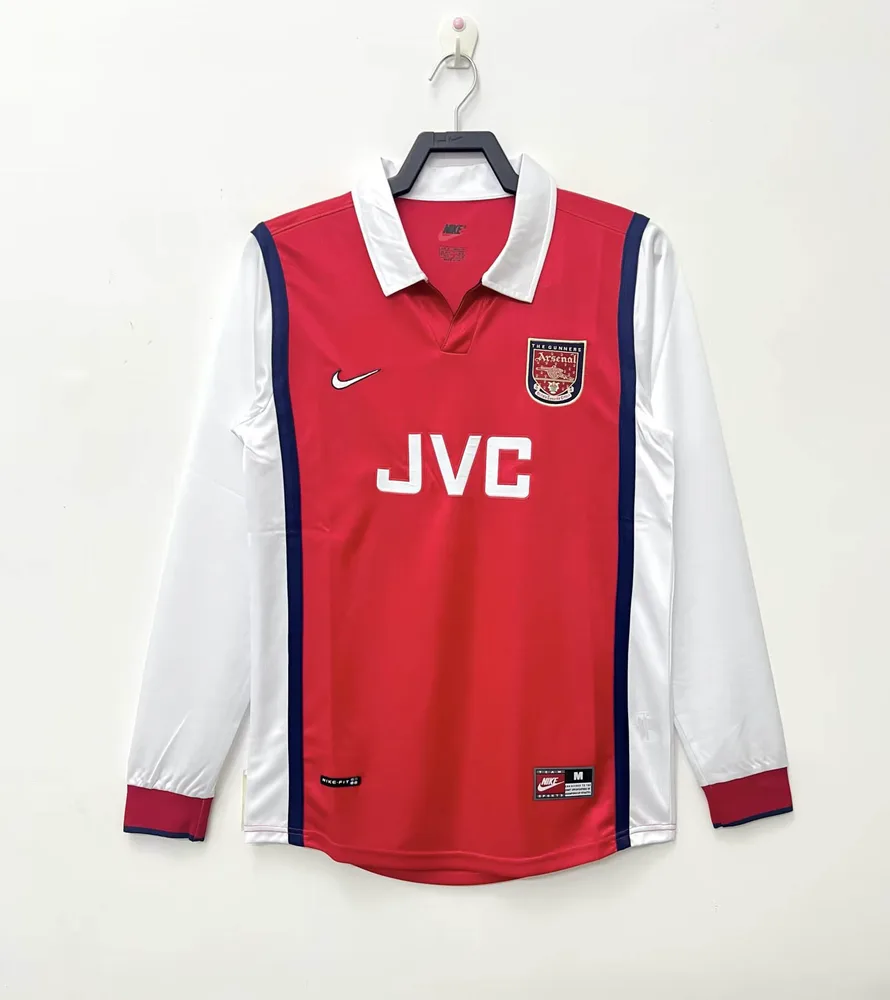 1998/1999 Retro Long Sleeve Arsenal Home Football Shirt  — main view