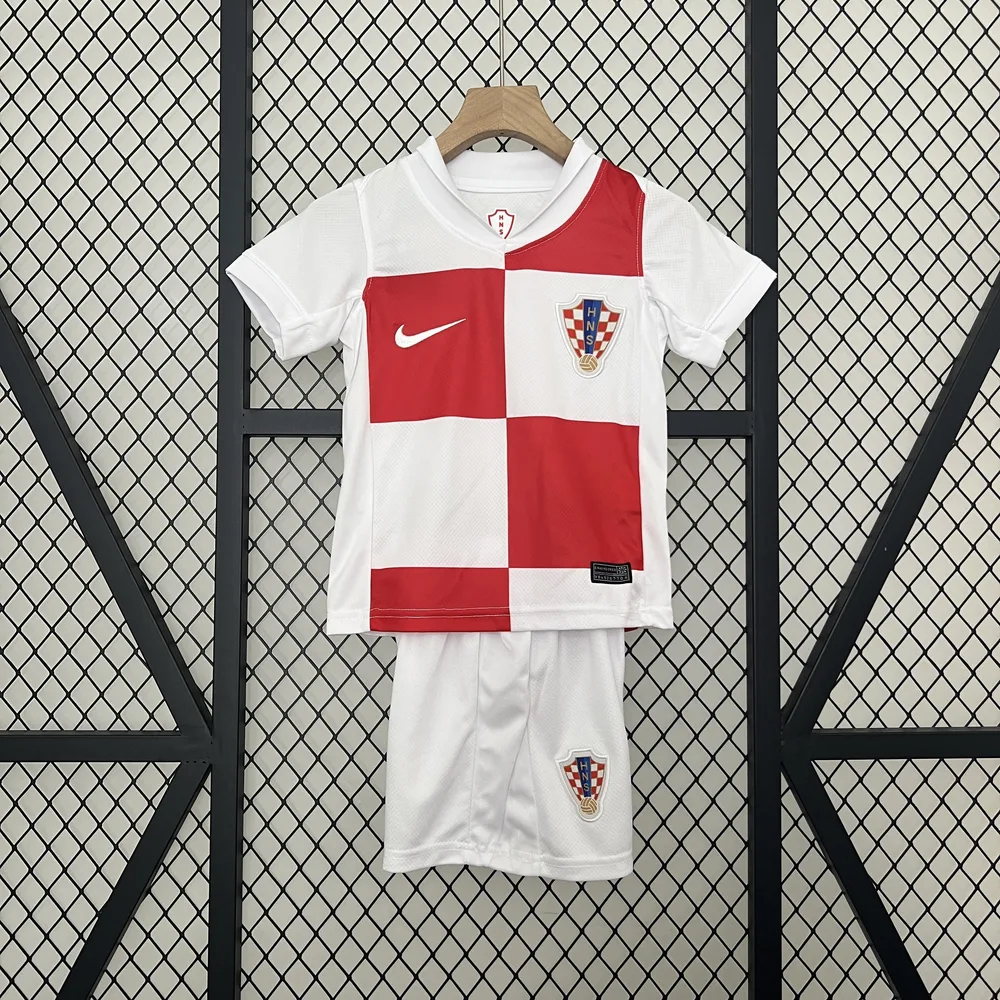 2024 Croatia National Team Home Football Shirt  Kids Size — main view